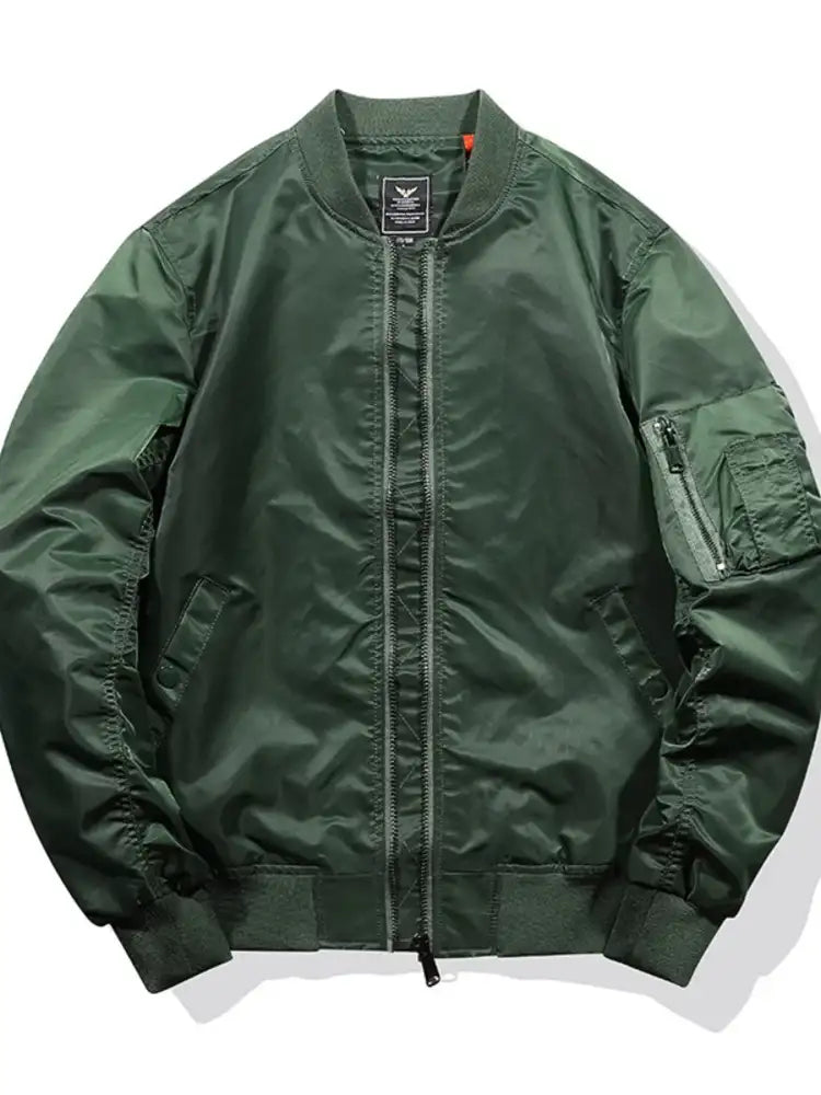 Men’s Plus Size Zip Up Long Sleeve Jacket