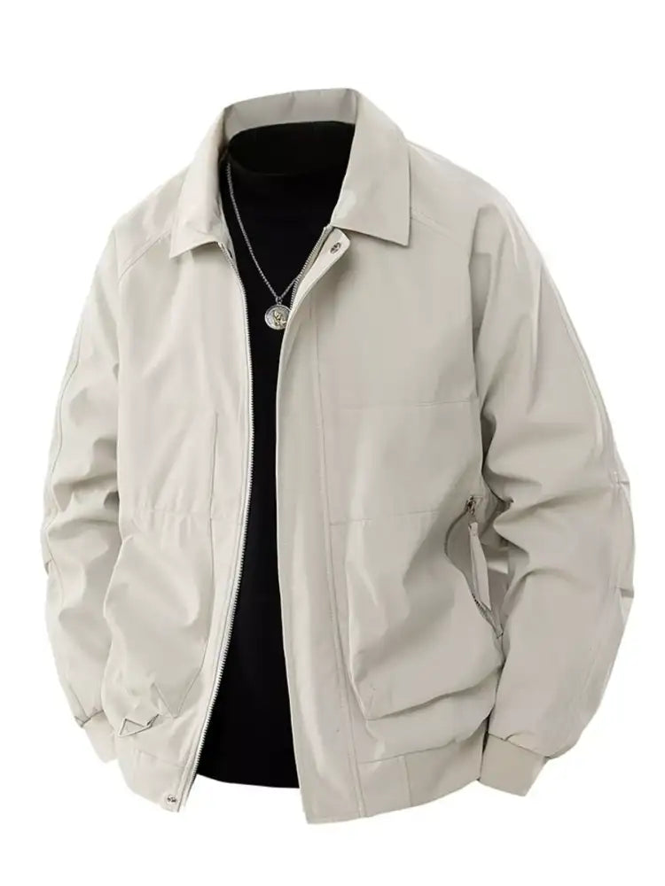 Men’s Plus Size Zip Up Long Sleeve Jacket