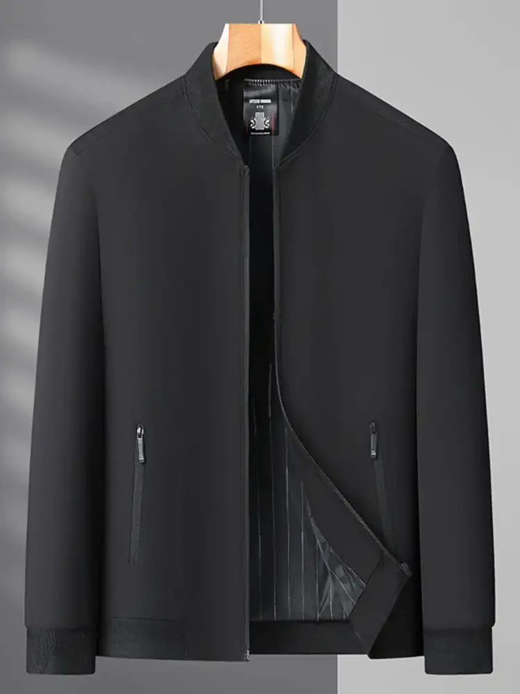 Men’s Plus Size Zip Up Long Sleeve Jacket