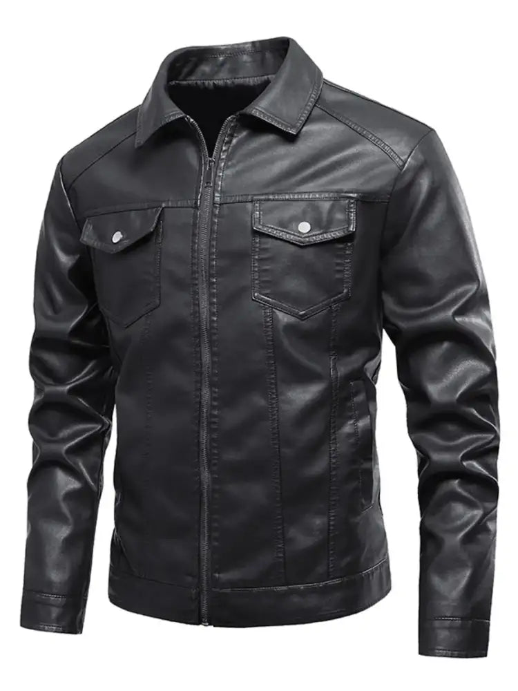 Men’s Plus Size Zip Up Long Sleeve Jacket