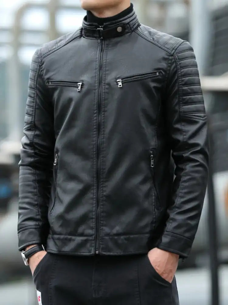 Men’s Plus Size Zip Up Long Sleeve Jacket