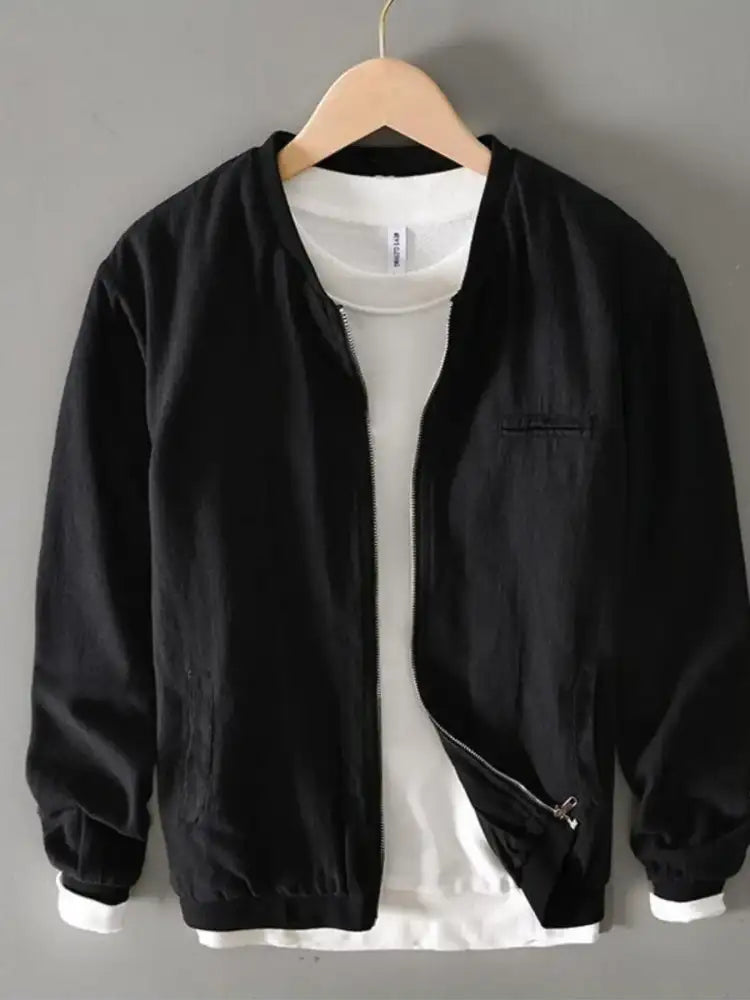 Men’s Plus Size Zip Up Long Sleeve Jacket