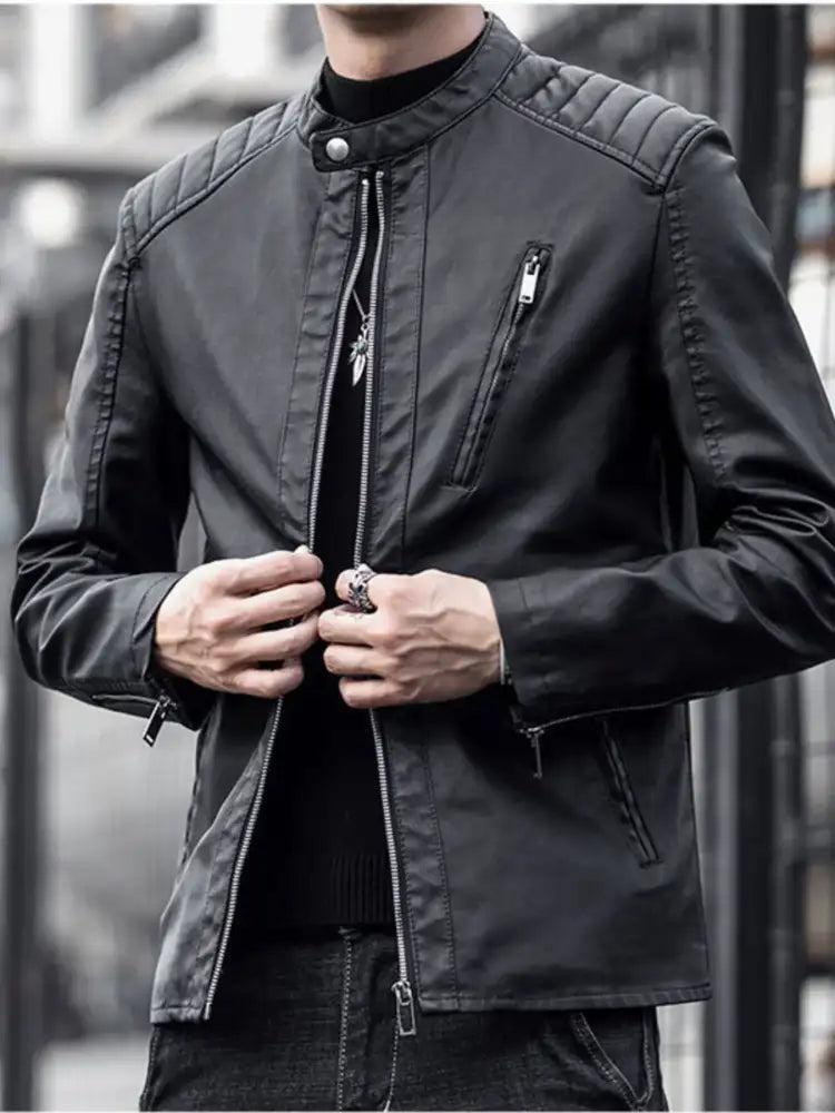 Men’s Plus Size Zip Up Long Sleeve Jacket