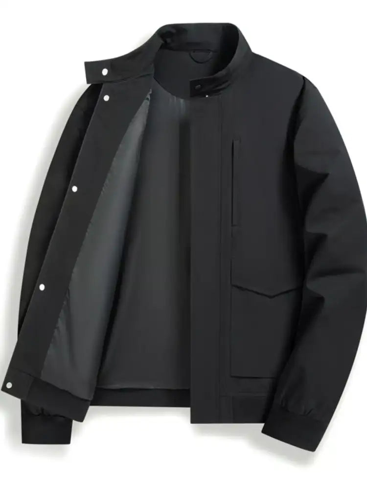 Men’s Plus Size Zip Up Long Sleeve Jacket