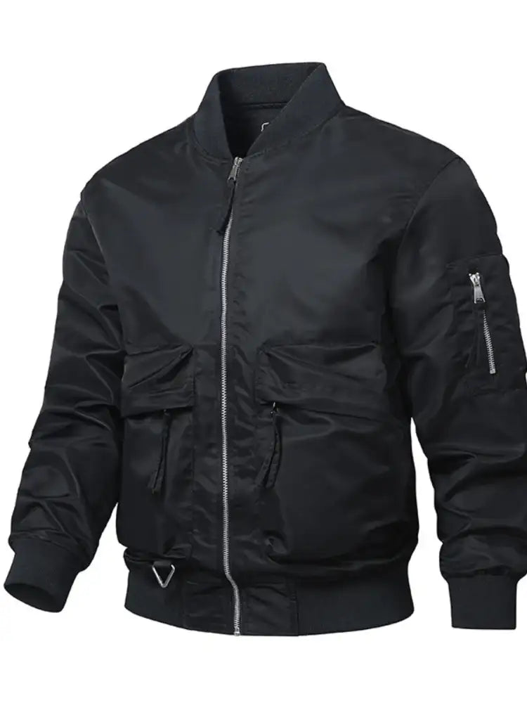 Men’s Plus Size Zip Up Long Sleeve Jacket