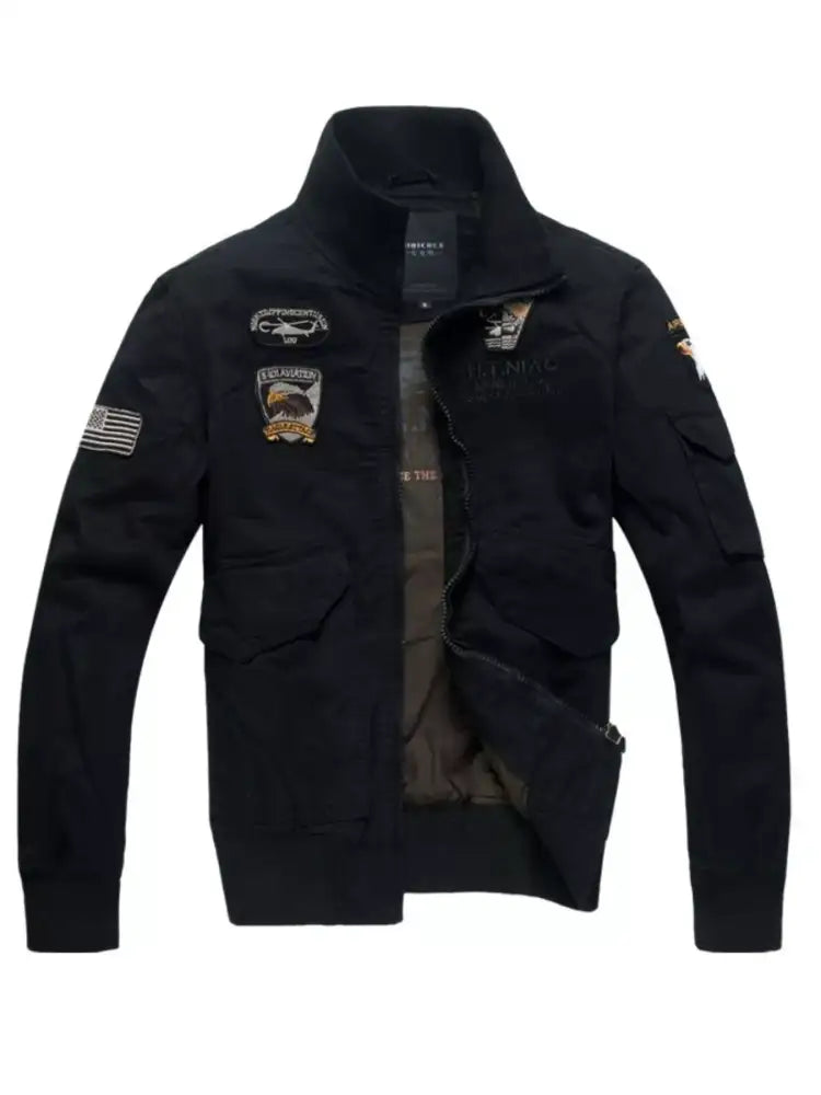 Men’s Plus Size Zip Up Long Sleeve Jacket