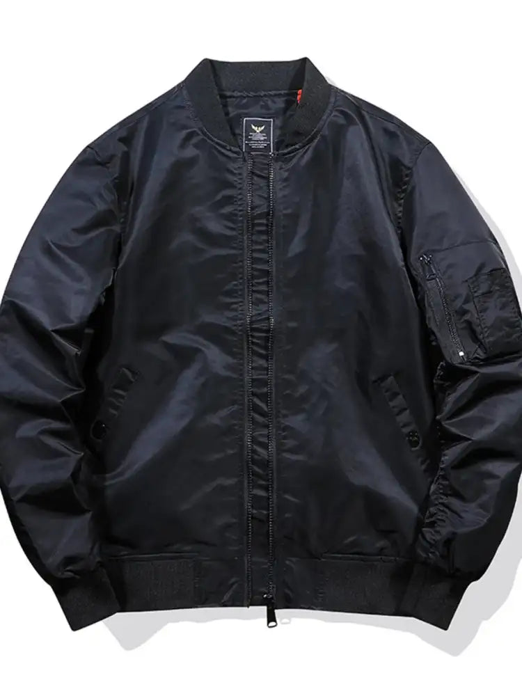 Men’s Plus Size Zip Up Long Sleeve Jacket