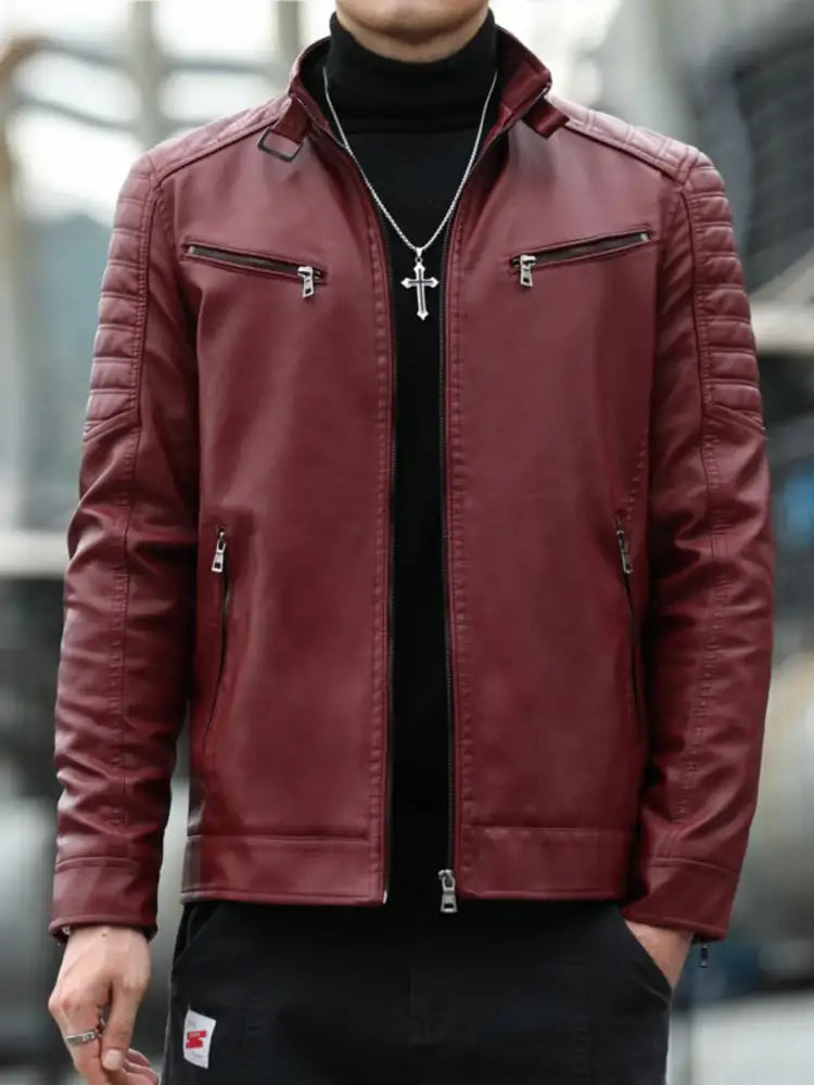 Men’s Plus Size Zip Up Long Sleeve Jacket