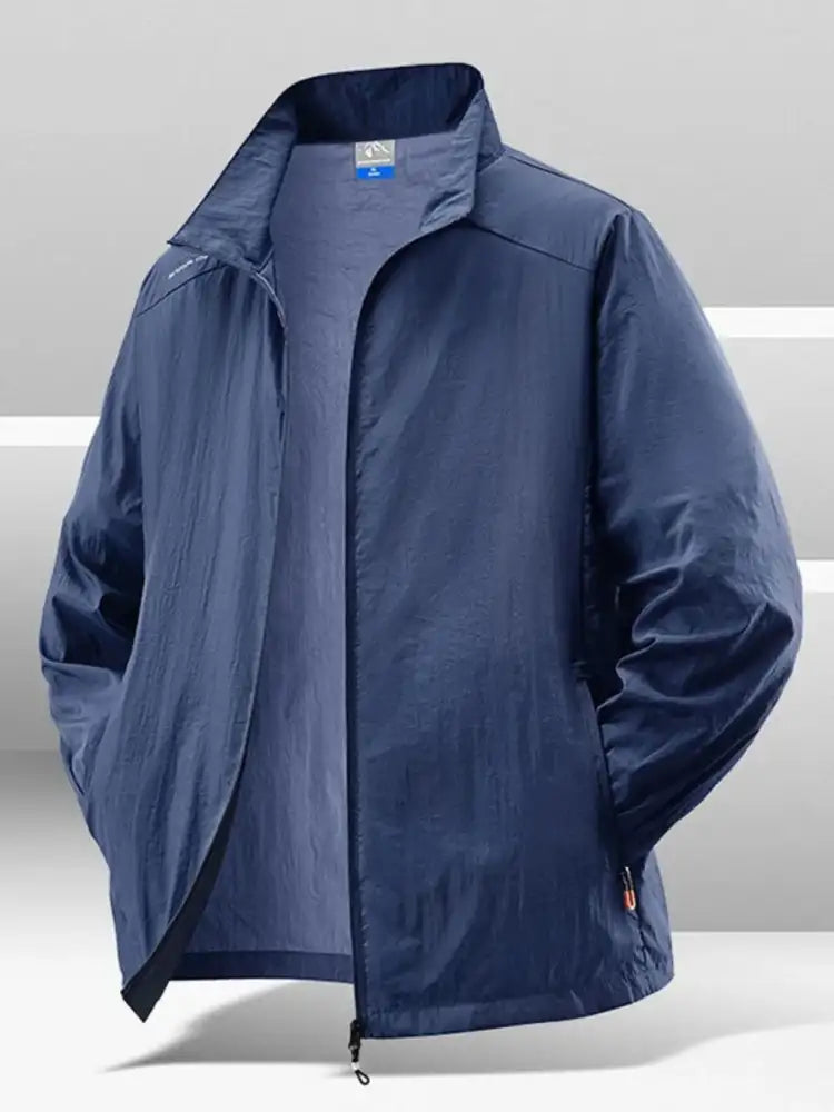 Men’s Plus Size Zip Up Long Sleeve Jacket