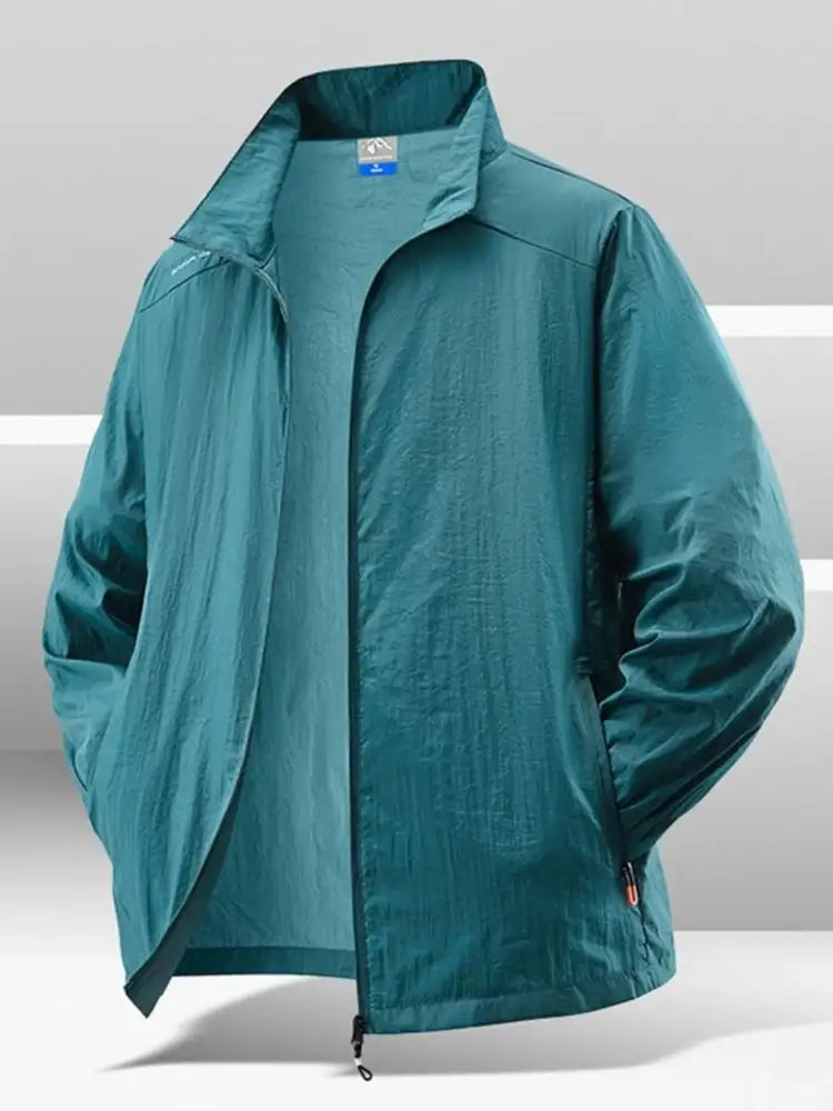 Men’s Plus Size Zip Up Long Sleeve Jacket