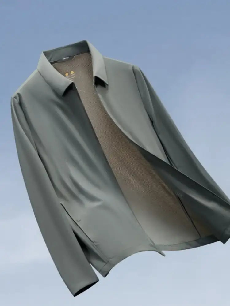 Men’s Plus Size Zip Up Long Sleeve Jacket