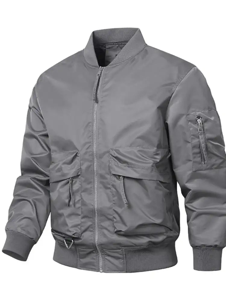 Men’s Plus Size Zip Up Long Sleeve Jacket