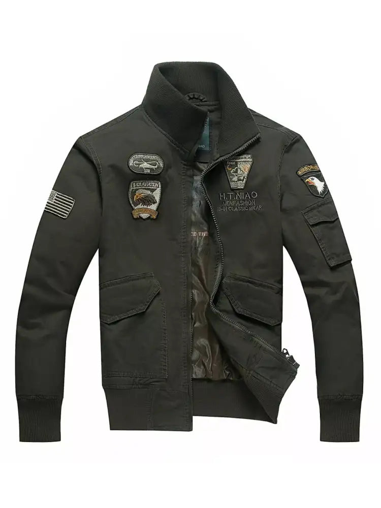 Men’s Plus Size Zip Up Long Sleeve Jacket