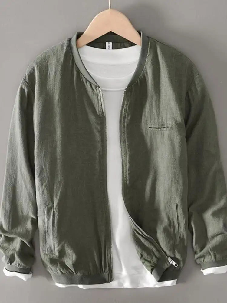 Men’s Plus Size Zip Up Long Sleeve Jacket