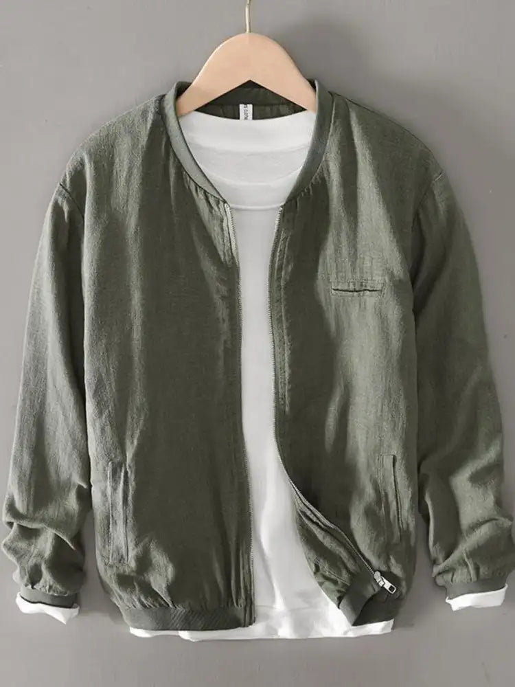 Men’s Plus Size Zip Up Long Sleeve Jacket