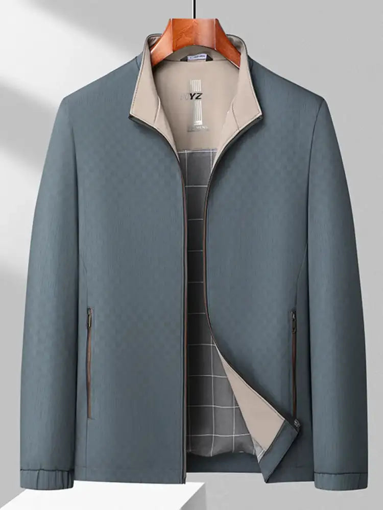 Men’s Plus Size Zip Up Long Sleeve Jacket