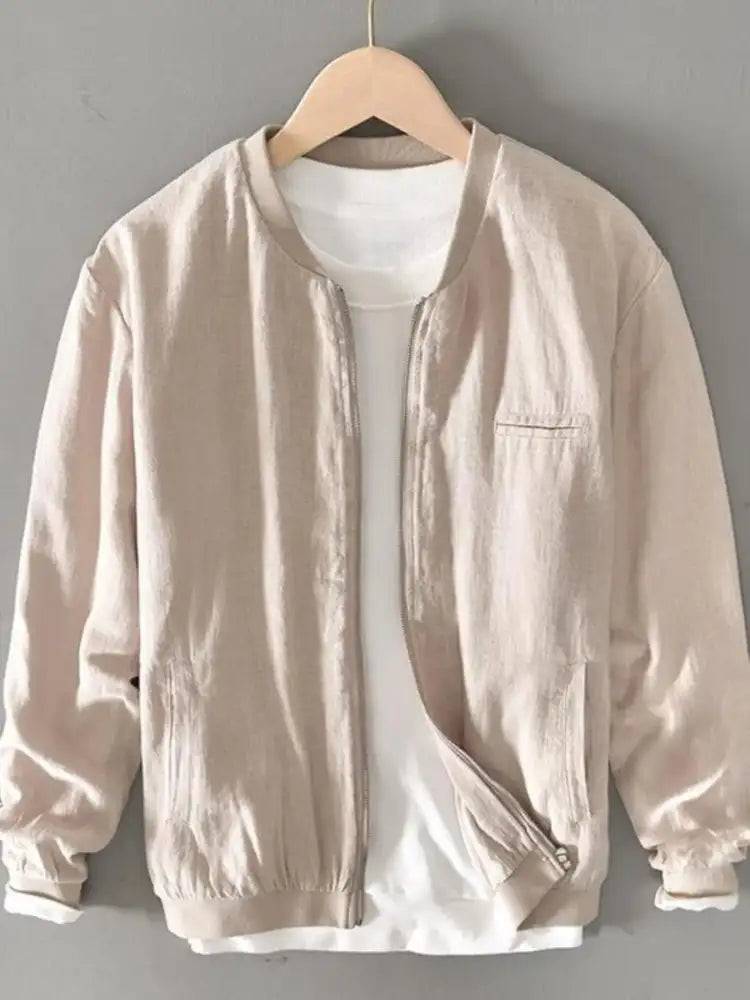 Men’s Plus Size Zip Up Long Sleeve Jacket