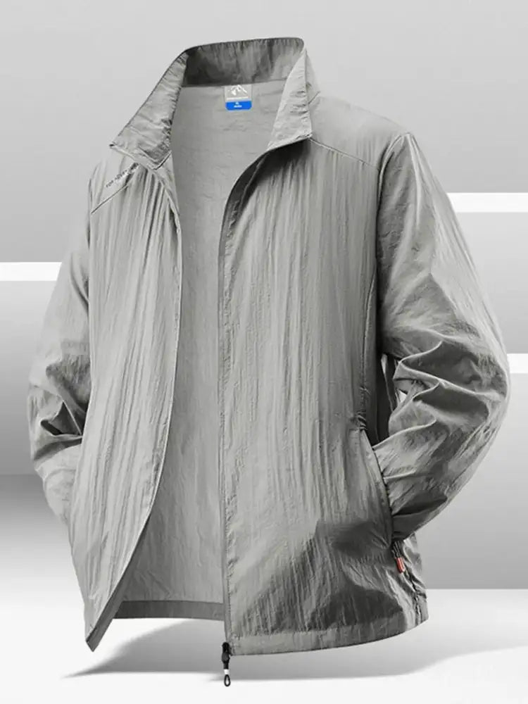 Men’s Plus Size Zip Up Long Sleeve Jacket