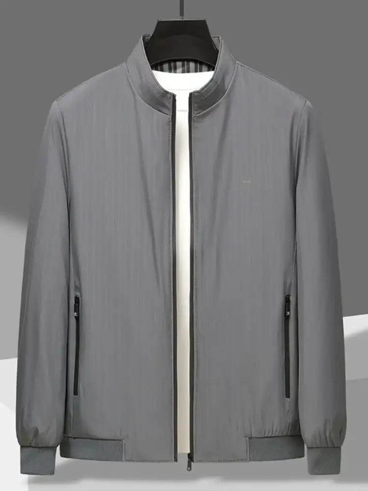 Men’s Plus Size Zip Up Long Sleeve Jacket