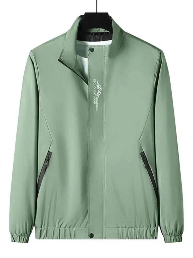 Men’s Plus Size Zip Up Long Sleeve Jacket