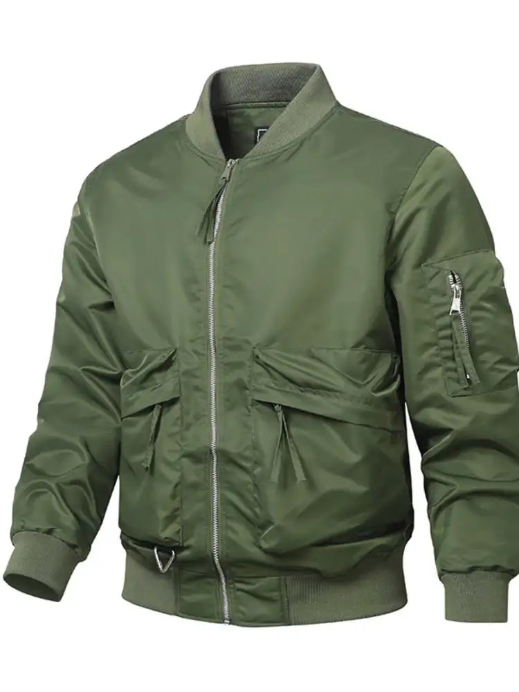 Men’s Plus Size Zip Up Long Sleeve Jacket