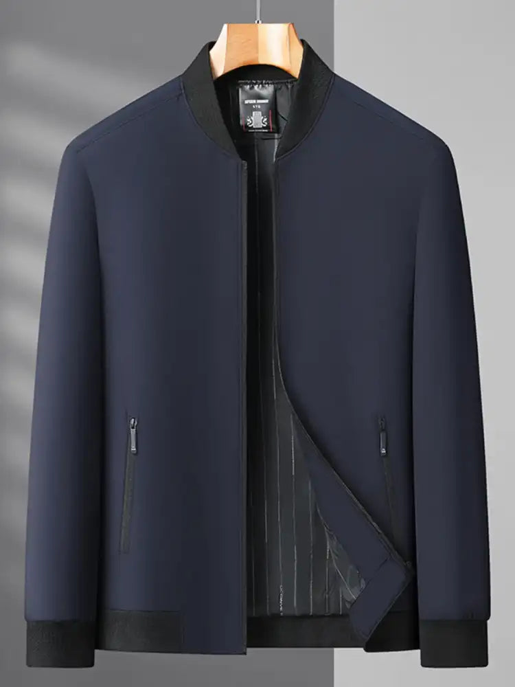 Men’s Plus Size Zip Up Long Sleeve Jacket