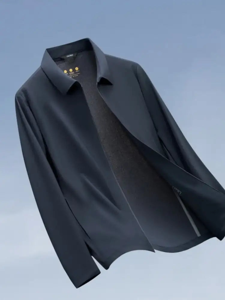 Men’s Plus Size Zip Up Long Sleeve Jacket