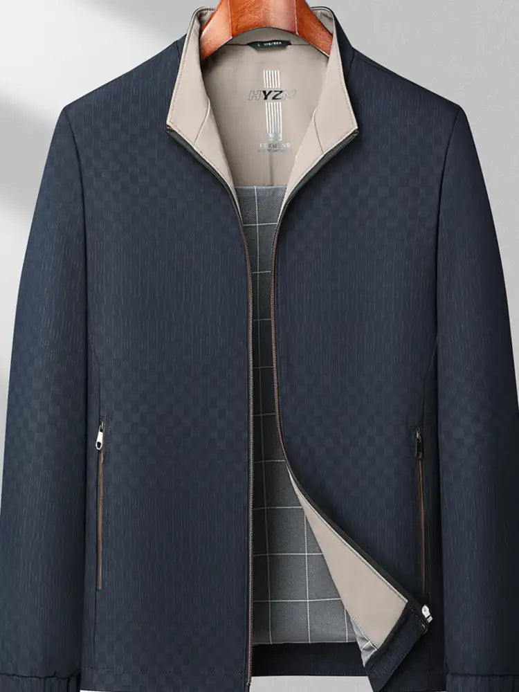 Men’s Plus Size Zip Up Long Sleeve Jacket