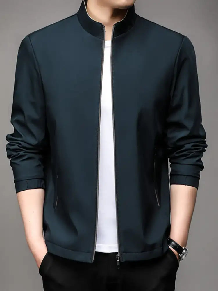 Men’s Plus Size Zip Up Long Sleeve Jacket