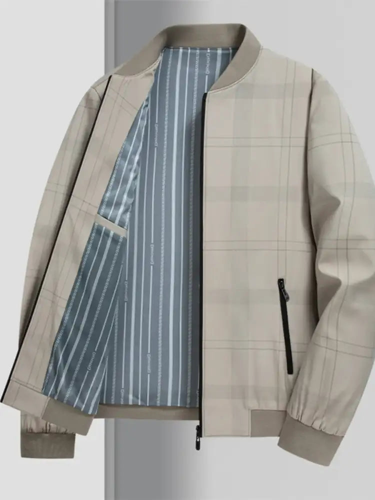 Men’s Plus Size Zip Up Long Sleeve Jacket