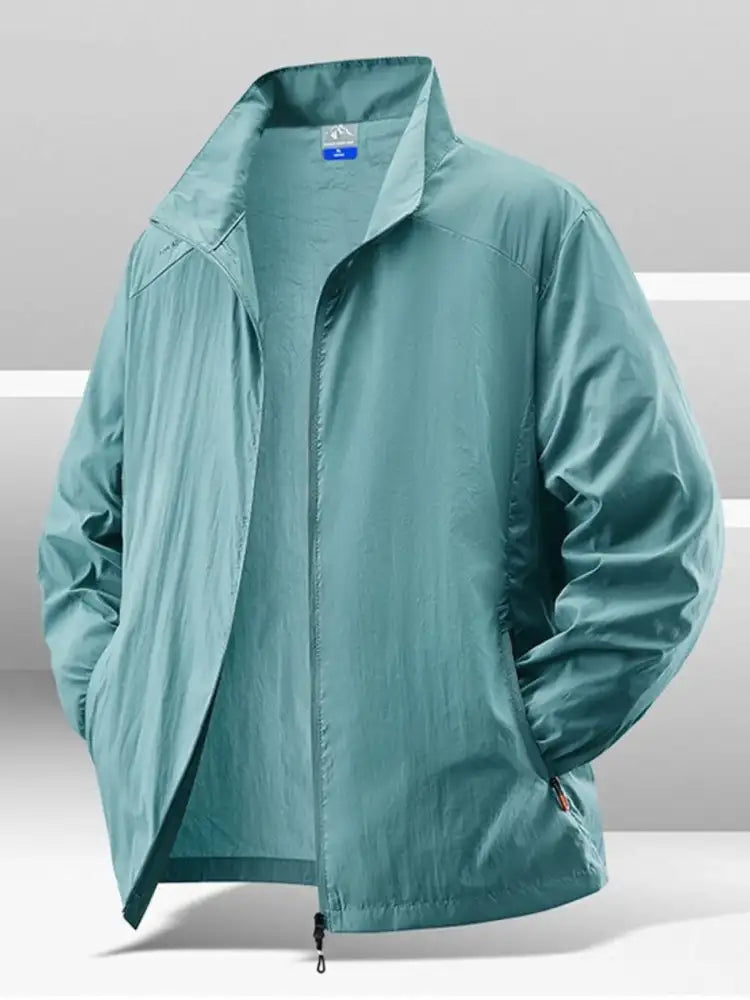 Men’s Plus Size Zip Up Long Sleeve Jacket