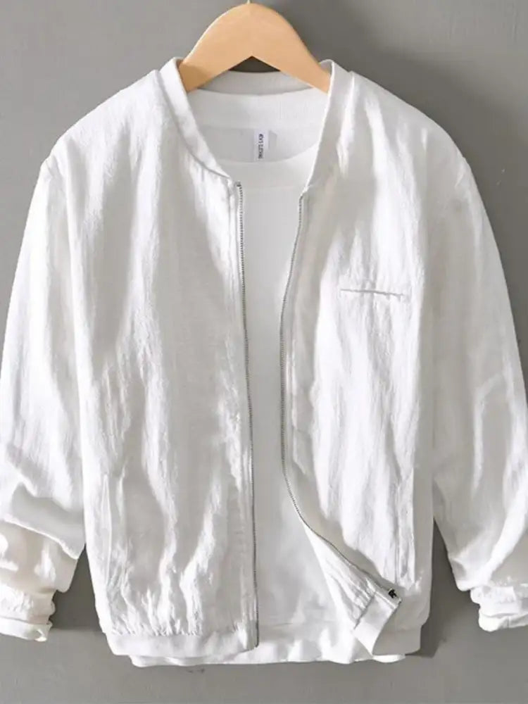 Men’s Plus Size Zip Up Long Sleeve Jacket