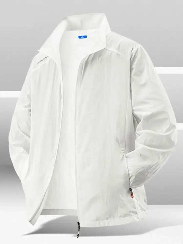 Men’s Plus Size Zip Up Long Sleeve Jacket