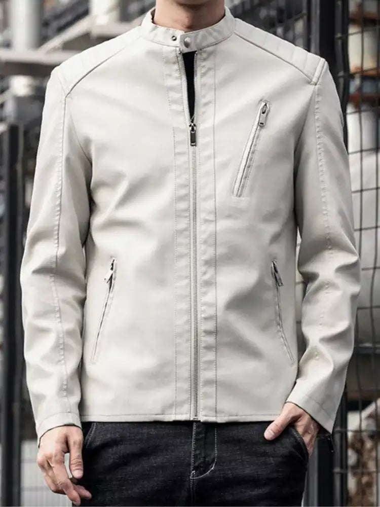 Men’s Plus Size Zip Up Long Sleeve Jacket