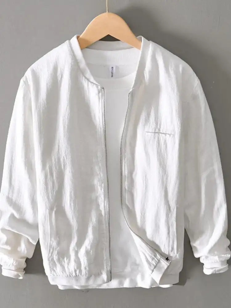 Men’s Plus Size Zip Up Long Sleeve Jacket