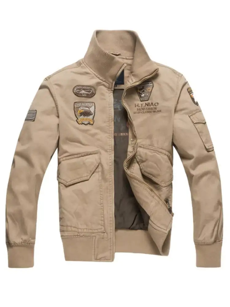 Men’s Plus Size Zip Up Long Sleeve Jacket