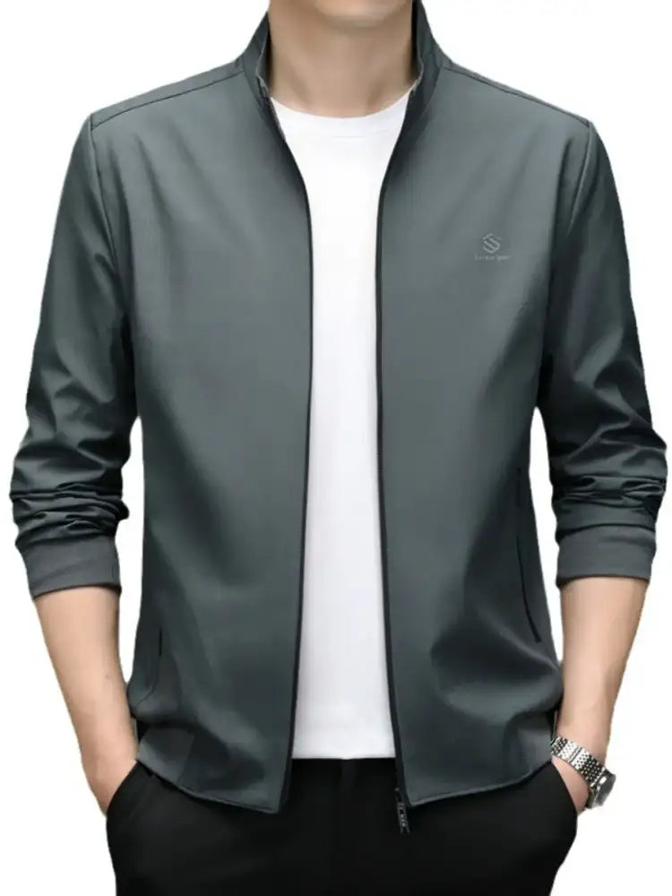 Men’s Plus Size Zip Up Slim Fit Jacket