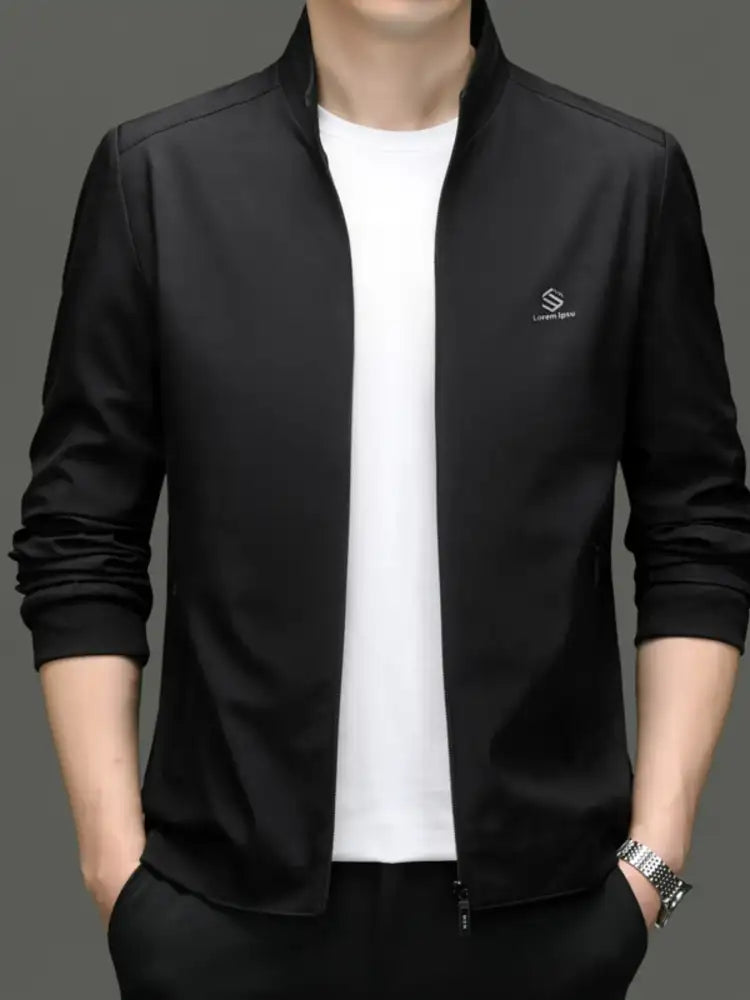 Men’s Plus Size Zip Up Slim Fit Jacket
