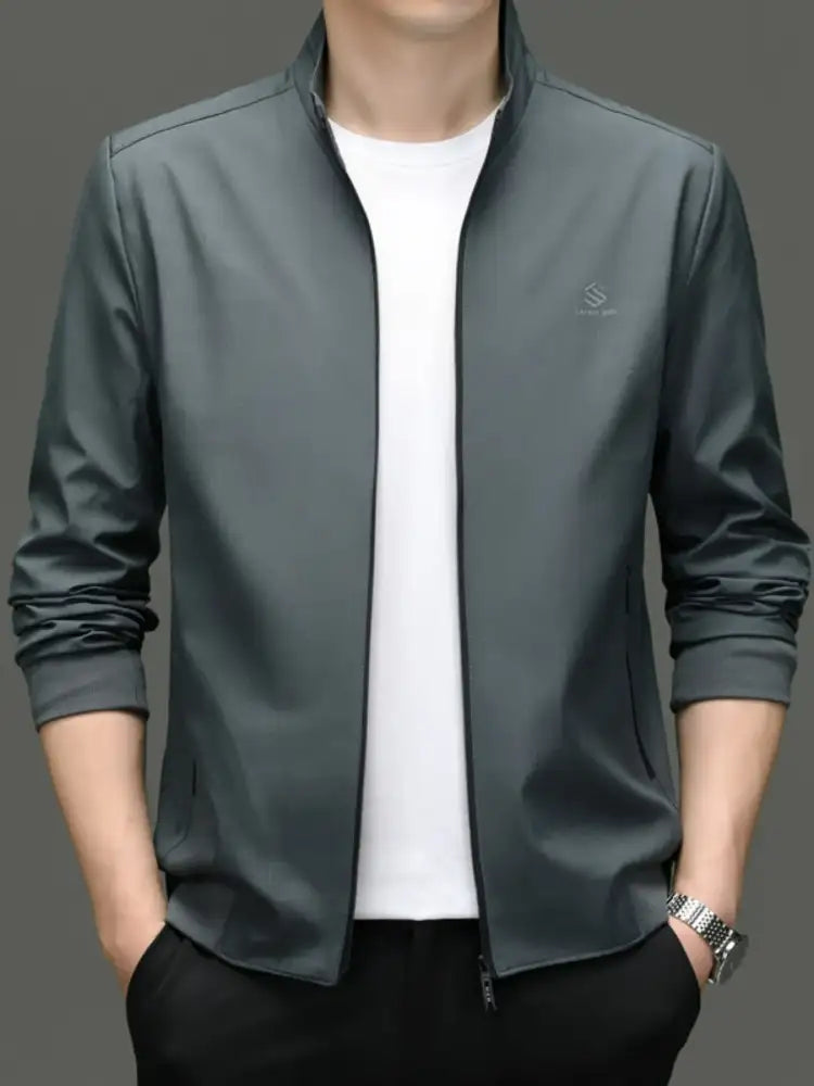 Men’s Plus Size Zip Up Slim Fit Jacket