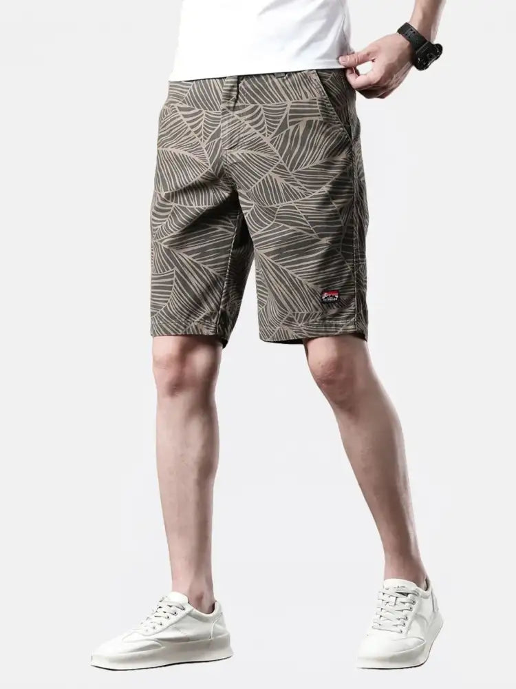 Men’s Printed Wide-Leg Shorts