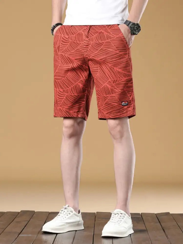 Men’s Printed Wide-Leg Shorts