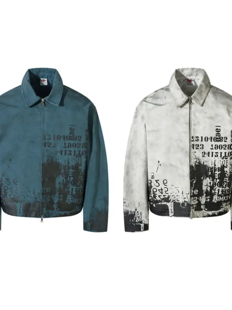 Men’s Printed Zip Up Jacket