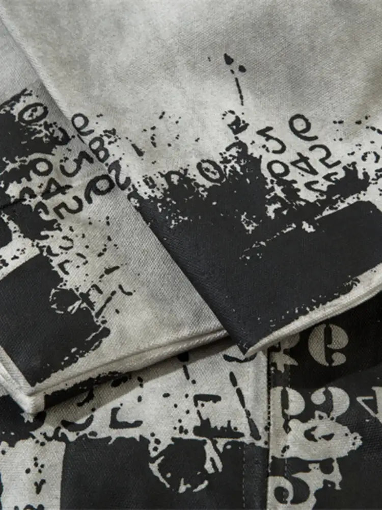 Men’s Printed Zip Up Jacket