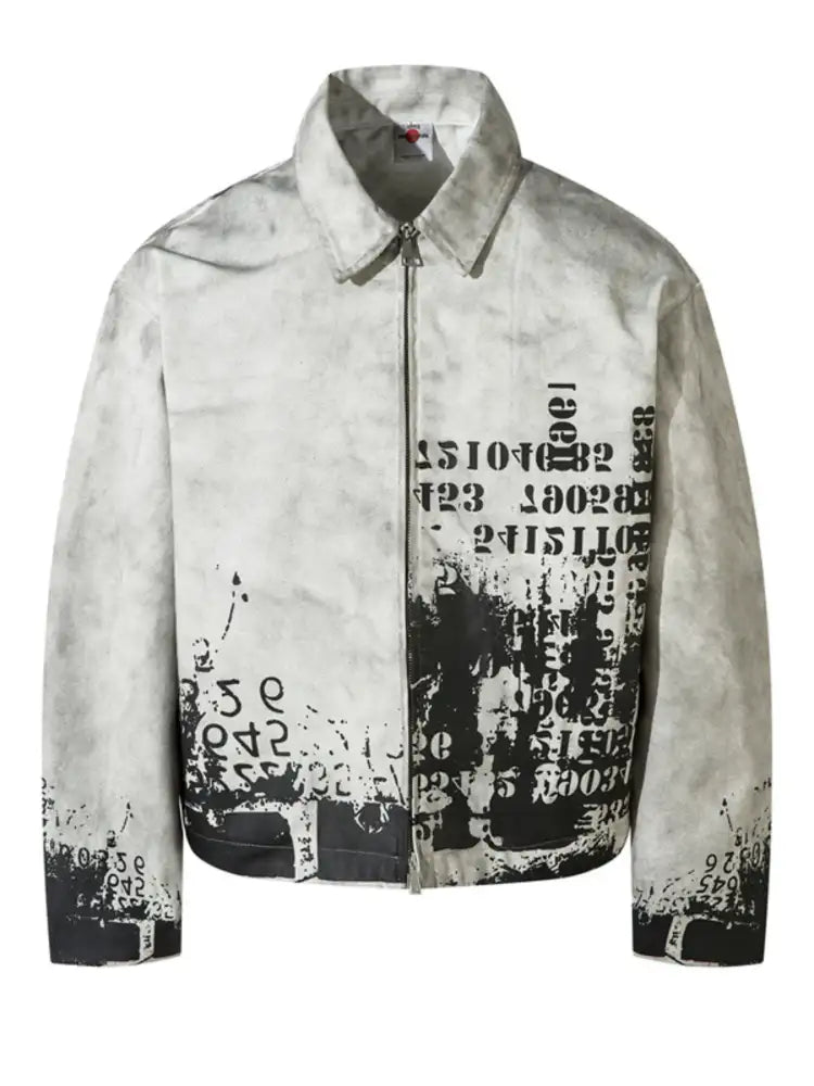 Men’s Printed Zip Up Jacket