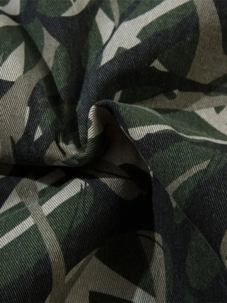 Men’s Printed Zip Up Long Sleeve Jacket