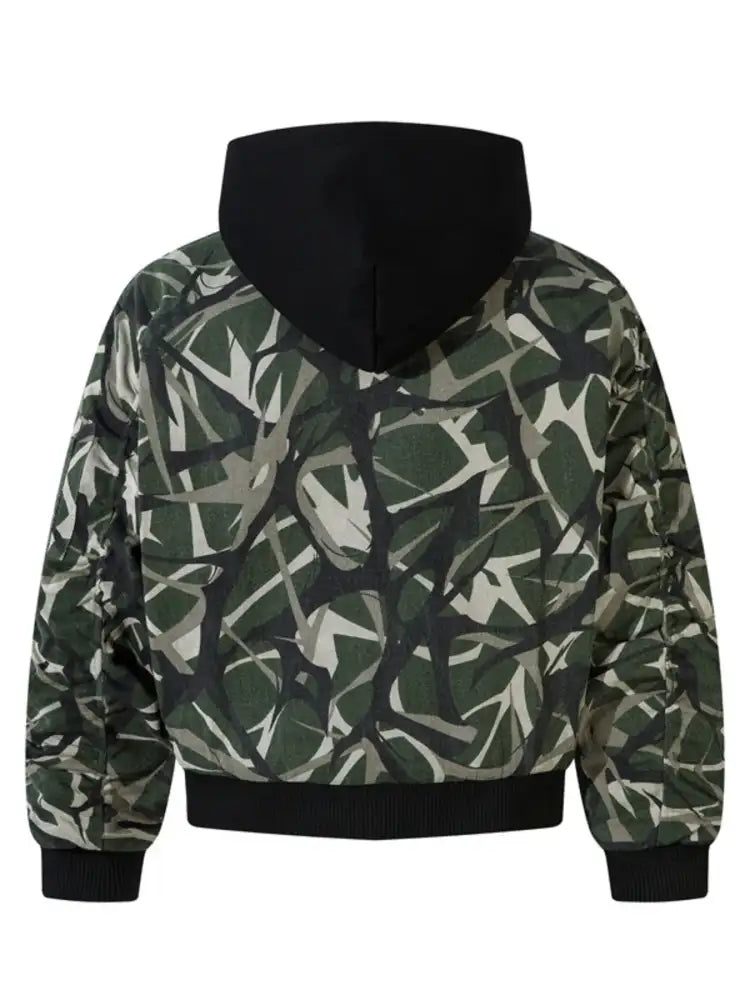 Men’s Printed Zip Up Long Sleeve Jacket