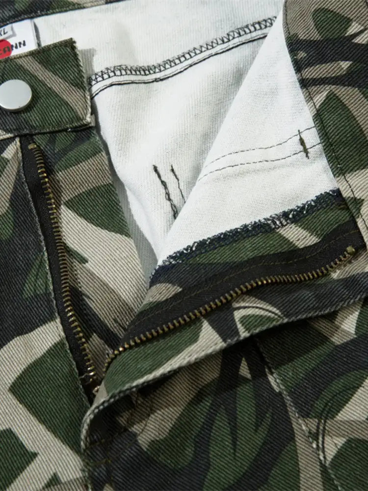 Men’s Printed Zip Up Long Sleeve Jacket