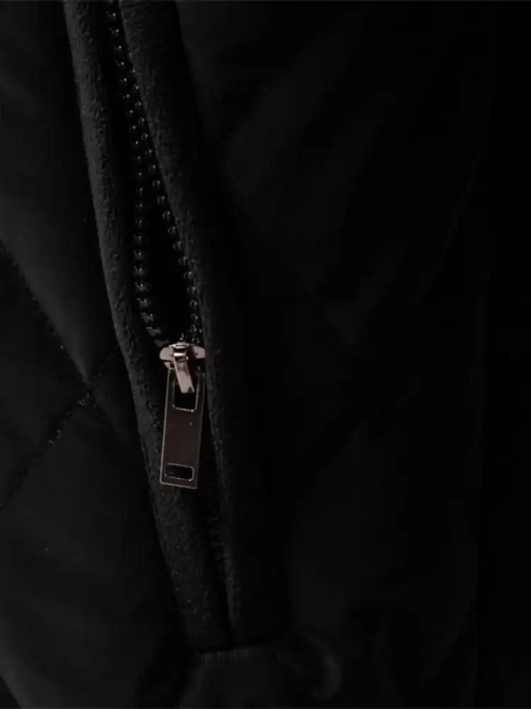 Men’s Quilted Snap Down Long Sleeve Jacket