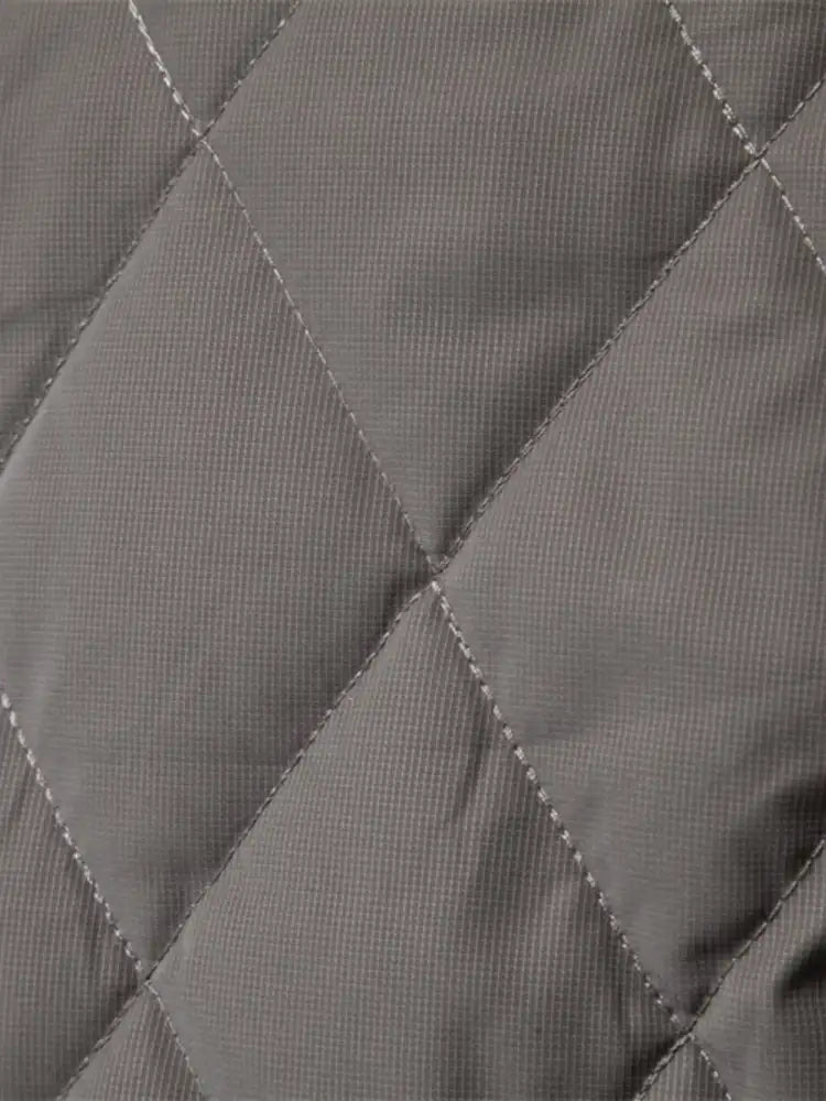 Men’s Quilted Snap Down Long Sleeve Jacket