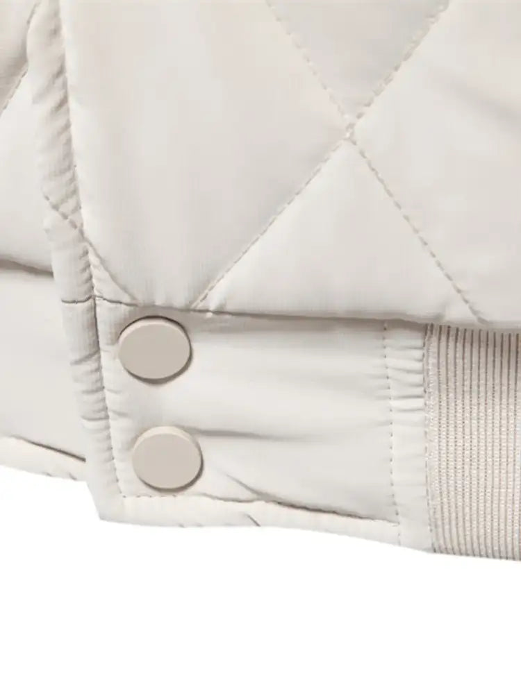 Men’s Quilted Snap Down Long Sleeve Jacket